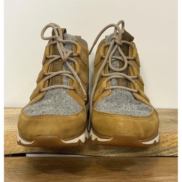 Sorel Kinetic Caribou Sneaker Waterproof Shoes Womens Size 8 Lace Up Boots - Picture 6 of 12